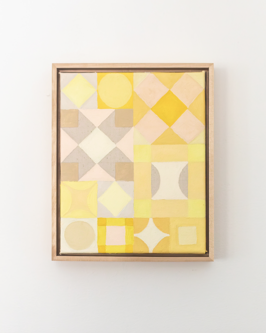 Yellow painted quilt (8x10)